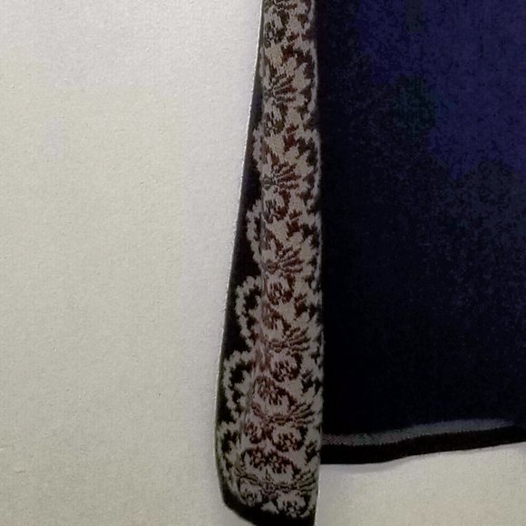 Nine West L Knit Dress Lightweight Purple Beige - Picture 7 of 16